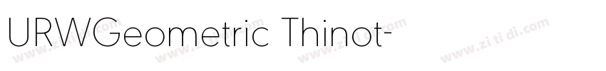 URWGeometric Thinot字体转换